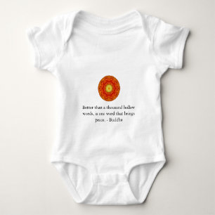 Besser als tausend hohle Wörter, ist ein Wort. Baby Strampler