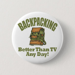 Besser als TV - Backpacken Button