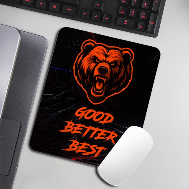 Besser, am besten, niemals ruhen lassen mousepad (Von Creator hochgeladen)