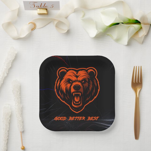 Besser, am besten, niemals ruhen lassen pappteller (Hochzeit)