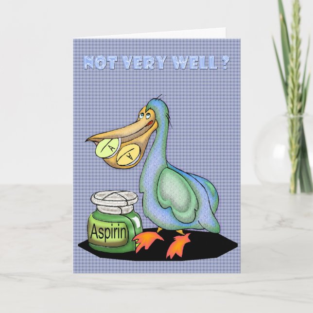 Besser bald Karte, Pelican Karte (Vorderseite)