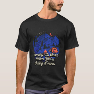 Besser beim Essen Smores Camping Feinschmecker Cam T-Shirt