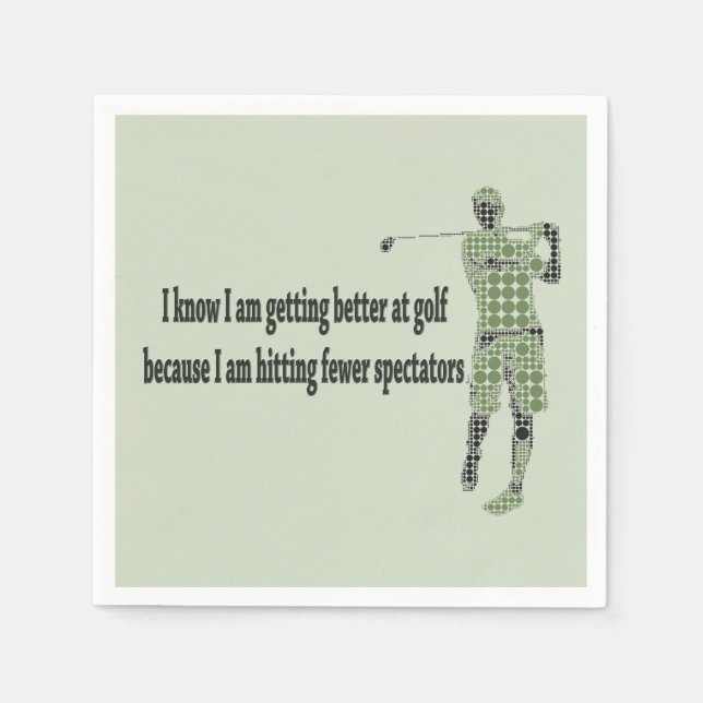 Besser beim Golf Serviette (Vorderseite)