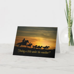 Besser, besser Cowboy-Reitkarte Karte