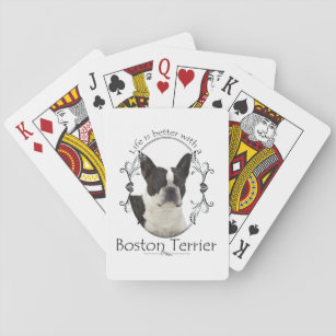 Besser Boston-Terrier-Spielkarten im Leben Spielkarten