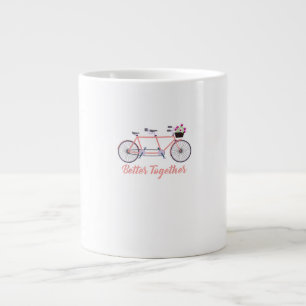 Besser gemeinsam Tandem Fahrrad Gemeinsam Modern D Jumbo-Tasse
