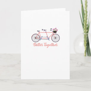 Besser gemeinsam Tandem Fahrrad Gemeinsam Modernes Karte