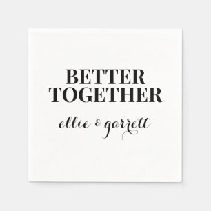 besser   Hochzeitliche Engagement Partei Napkins Serviette