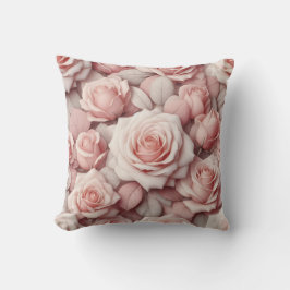 Besser in rosa Rosen Kissen
