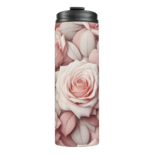 Besser in rosa Rosen Thermosbecher