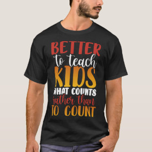 Besser, Kindern beizubringen, was zählt, als sich T-Shirt