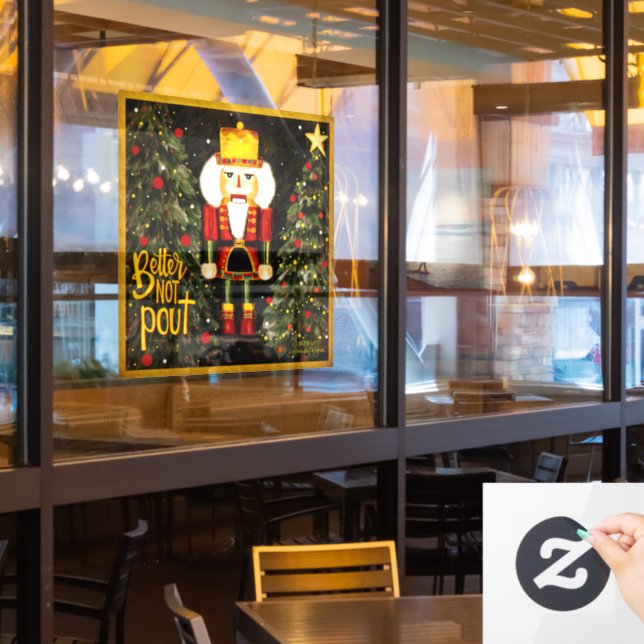 Besser nicht ausziehen! "Inspirivity"-Fensterheber Fensteraufkleber (Restaurantfenster)