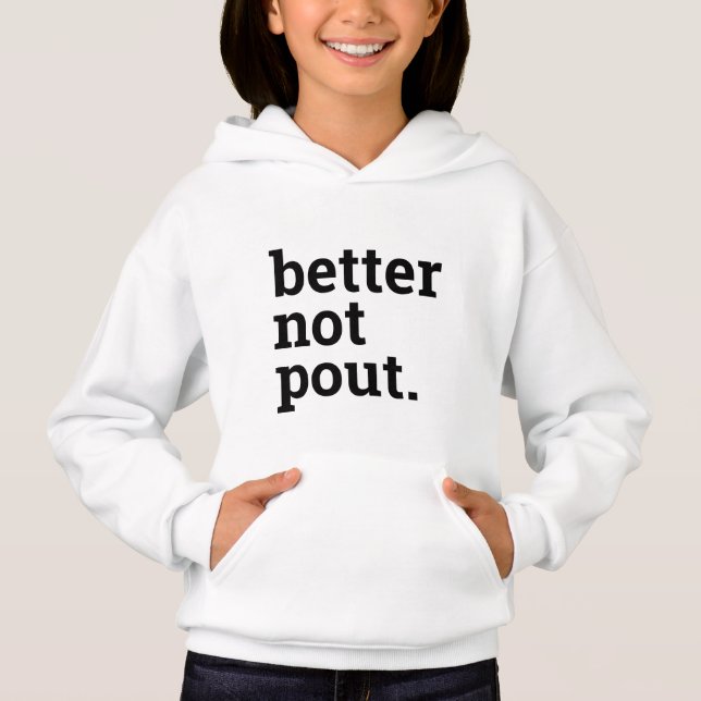 Besser nicht Niedliche Weihnachtsmädchen ausgeben Hoodie (Vorderseite)