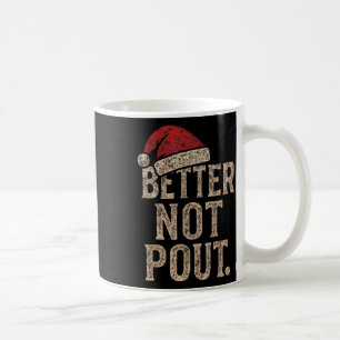 Besser nicht Ut Weihnachts-Shirt Vintage Santa Hut Kaffeetasse