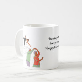 Besser tanzen als für immer Frohes Hochzeitsjubilä Kaffeetasse
