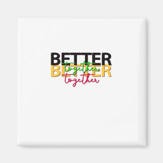 Besser zusammen als eine Familie herzlicher Stil Magnet