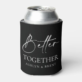 Besser zusammen Black Wedding Can Cooler/Koozie Dosenkühler