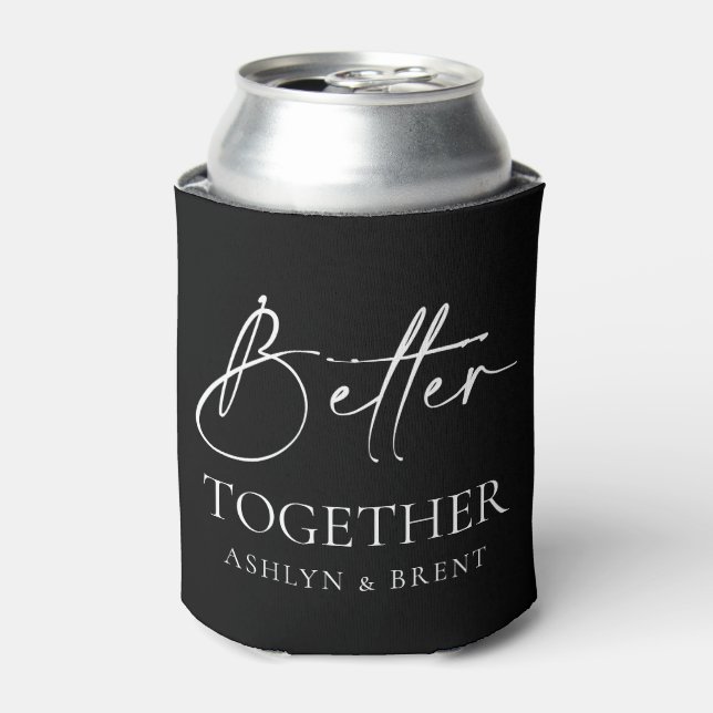 Besser zusammen Black Wedding Can Cooler/Koozie Dosenkühler (Kanne Vorderseite)
