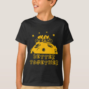 Besser Zusammen Katze Huhn Tandem Fahrrad Bike Pl T-Shirt