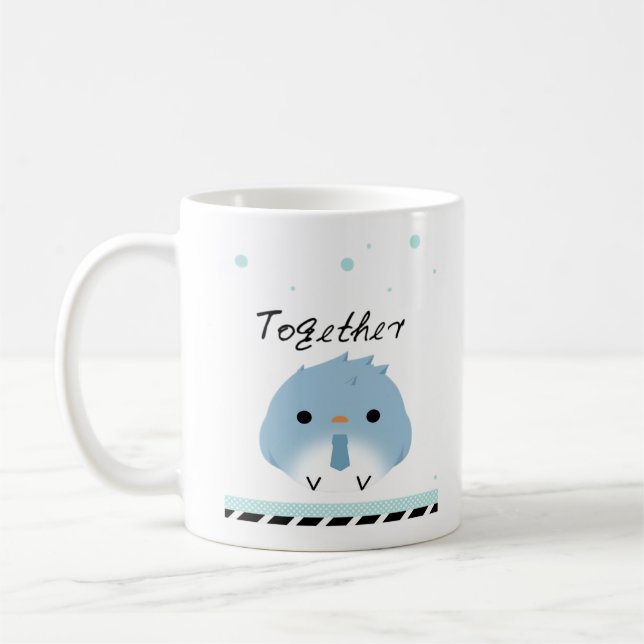 Besser zusammen Minimal Design  Kaffeetasse (Links)
