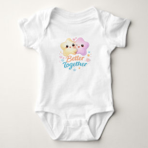 Besser Zusammen Sterne Baby Bodysuit Strampler