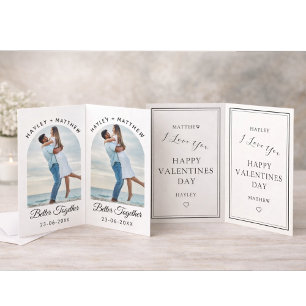 Besser zusammen Valentinstag Foto Feiertagskarte