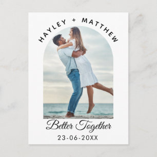 Besser zusammen Valentinstag Foto Postkarte