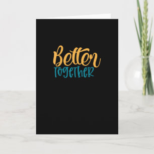 Besser Zusammen Zitat Positiv Minimal Design  Karte