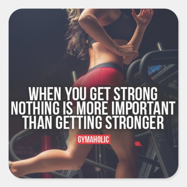 Bessere Arbeitsabläufe für Frauen Motivierend Quadratischer Aufkleber (Vorderseite)