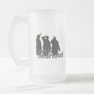 Bessere Bier-Nahrung 16oz. Mattierte Bier-Tasse Mattglas Bierglas