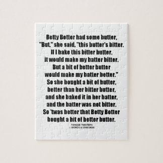 Bessere Butter Bettys Botter (ZungeTwister) Puzzle