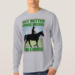Bessere Gras-Kilometerfahrt ein Pferd T-Shirt