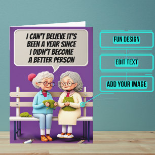 Bessere Menschen im neuen Jahr Karte