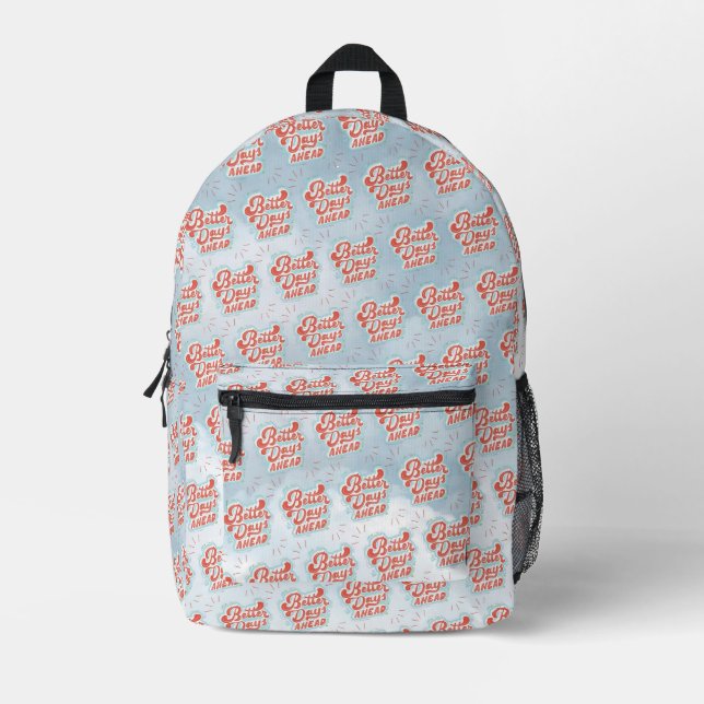 Bessere Tage Bedruckter Rucksack (Vorderseite)