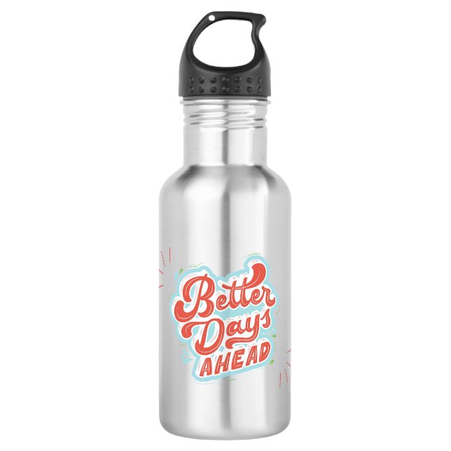 Bessere Tage Edelstahlflasche (Vorderseite)