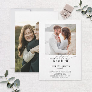 Bessere Zusammenführung der 2-Foto-Engagement-Part Einladung