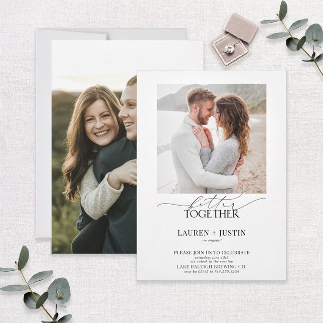 Bessere Zusammenführung der 2-Foto-Engagement-Part Einladung (Von Creator hochgeladen)