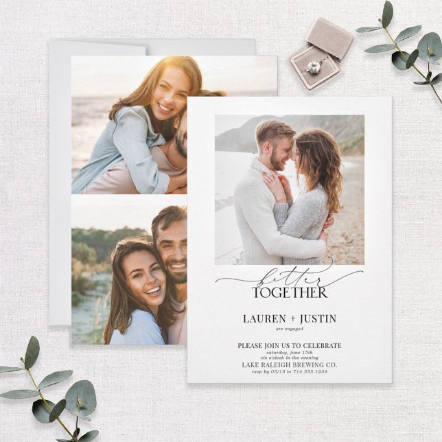 Bessere Zusammenführung der 3-Foto-Engagement-Part Einladung (Von Creator hochgeladen)