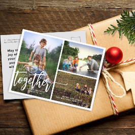 Bessere Zusammenhänge der Handschrift FotoCollage Feiertagspostkarte