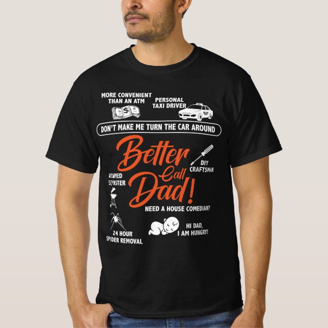 Besserer Call-Vater - der ultimative Problemlöser T-Shirt (Vorderseite)