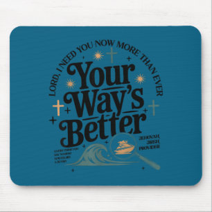 Besserer christlicher Spruch Glaube Jesus Bibel Mousepad