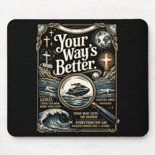 Besserer christlicher Spruch Jesus Glaube Bibel Mousepad