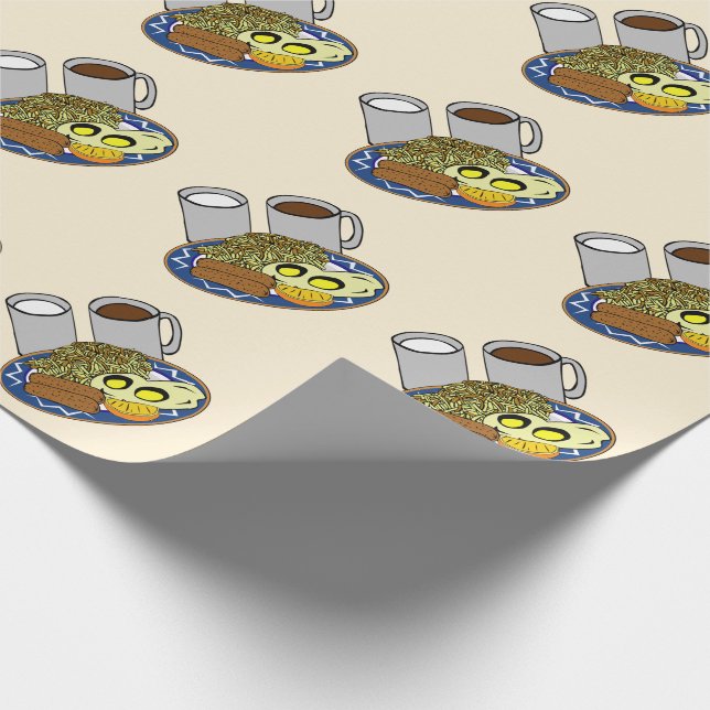 Besserer Frühstücksmonat - Eier Geschenkpapier (Ecke)