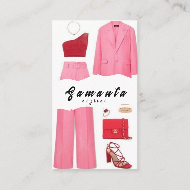 Besserer Stylist, wo Kreativität Couture trifft Visitenkarte (Vorderseite)