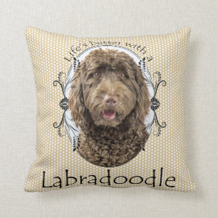 Besseres das Labradoodle des Lebens Kissen