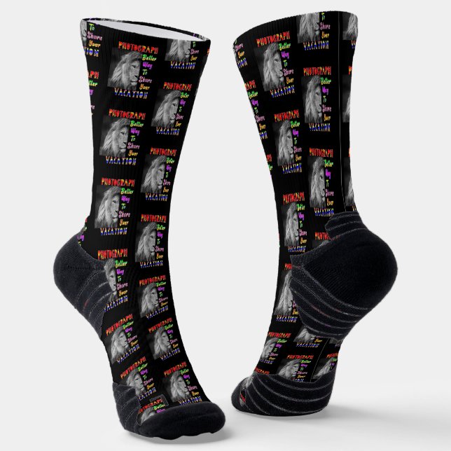 Besseres Fotografieren, um Ihren Urlaub zu teilen Socken (Gewinkelt)