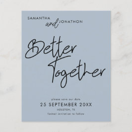 Besseres gemeinsam - Dusty Blue Save the Date