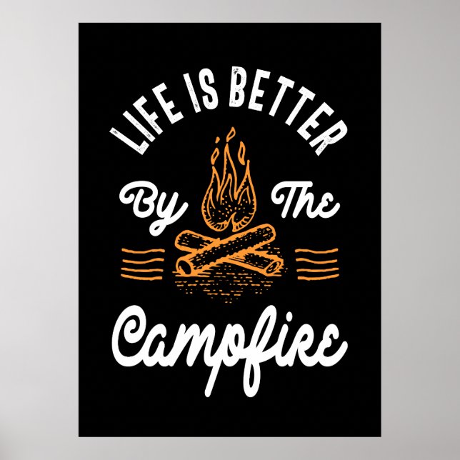 Besseres Leben am Campfeuer Poster (Vorne)