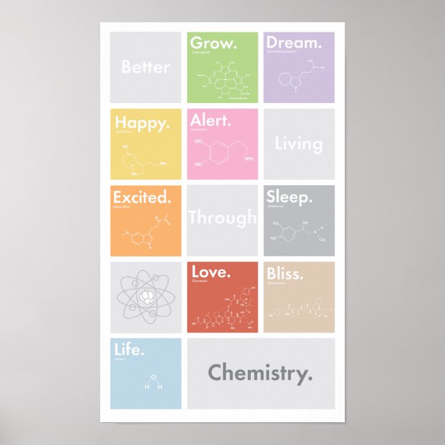 Besseres Leben durch Chemie-Poster Poster (Vorne)