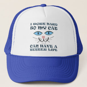 Besseres Leben für meine Katze Funny Ball Cap Truc Truckerkappe